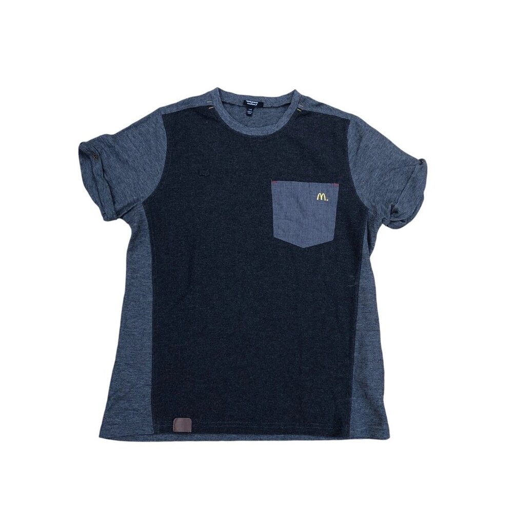 TIMELESS ELEMENTS FOR MCDONALDS Employee Shirt LG Women's Grey Pocket